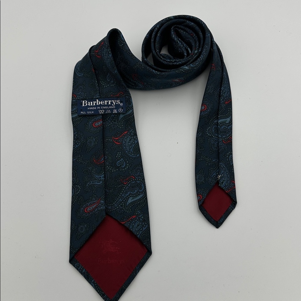Vintage Burberry Tie 58” Long - Picture 5 of 9